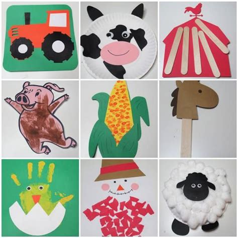 Farm Craft Box Craft Kit For Kids Childrens Craft Craft Etsy In 2021