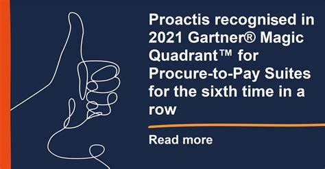 Proactis Recognised In Gartner Magic Quadrant For Procure To Pay