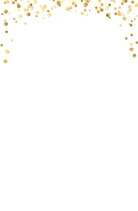 Gold Confetti Snapchat Geofilter Template Free Free Transparent Png