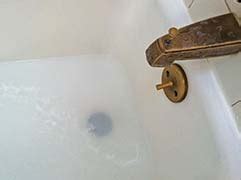 How to use a snake to unclog a drain. Clogged Bathtub Shower Drain with Standing Water | Green ...