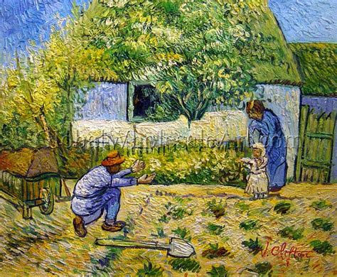 Vincent Van Gogh First Steps Oil Paintings On Canvas