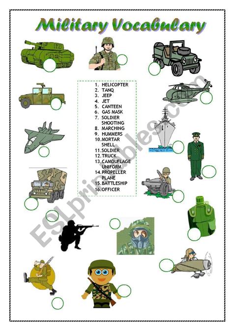 Military Worksheet Kindergarten