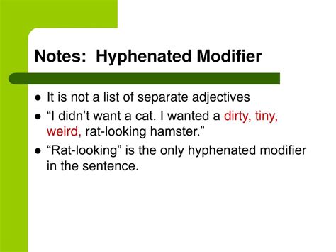 PPT - Hyphenated Modifier PowerPoint Presentation, free download - ID ...