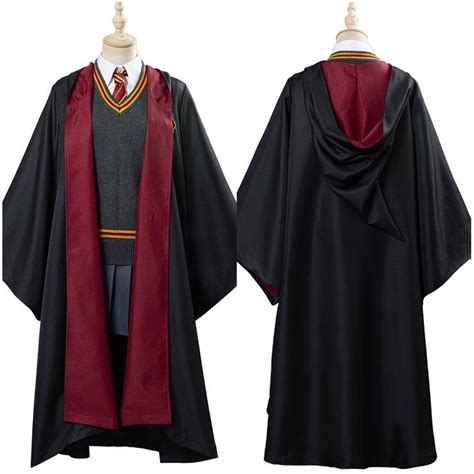 Harry Potter Hermione Granger Gryffindor School Uniform Women Robe