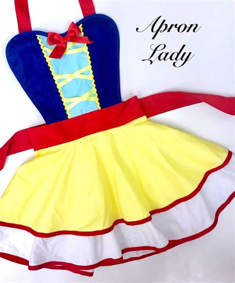 Princess Apron Snow White Inspired Etsy In 2020 Princess Aprons
