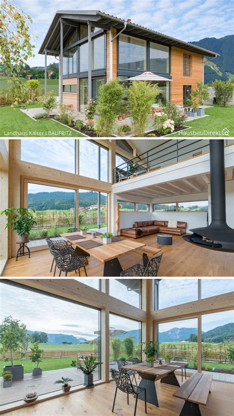 Dabei leben nicht nur sie und ihre familie besser, sondern auch die natur. Modernes Haus Design mit viel Glas, Holz Fassade ...