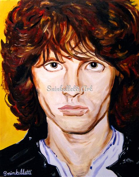 Painting Jim Morrison Original Art By Artist Nick Sninkelletti