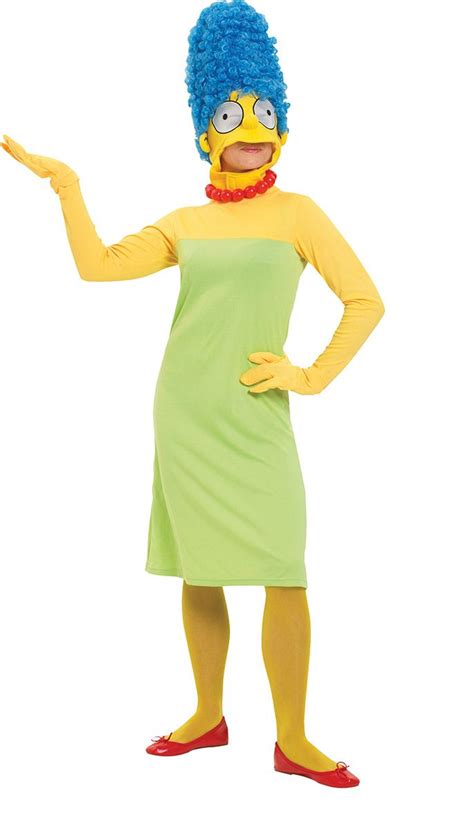 Marge Simpson Damenkostüm Deluxe Lizenzware Grün Gelb Günstige
