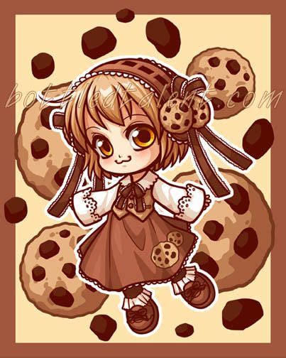 Chibi Cookie Girl Super Happy Funtime Board Pinterest