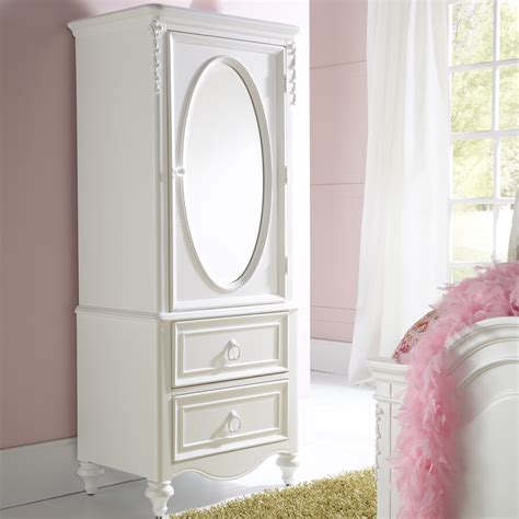Tips for choosing children's armoire material there is no requirement for a mirror in a child's room; SweetHeart Door Wardrobe - White - Kids Armoires at Hayneedle