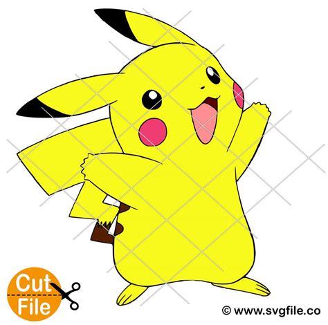 Pikachu SVG 01 - 0.99 Cent SVG Files - Life Time Access