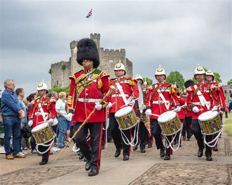 Band Of The Royal Welsh Drum Major Editorial Image Image Of Band