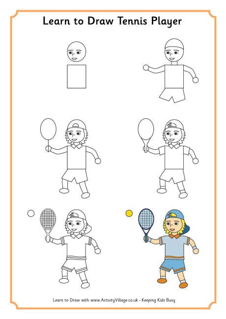 Learn To Draw A Tennis Player