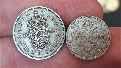 1953 One Shilling Coin And 1965 Sixpence Coin Value And Review Youtube