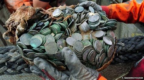 Record Dive Rescues 50m Wartime Silver From Ocean Floor Bbc News
