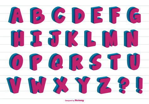 Abc Alphabet Letters 3d