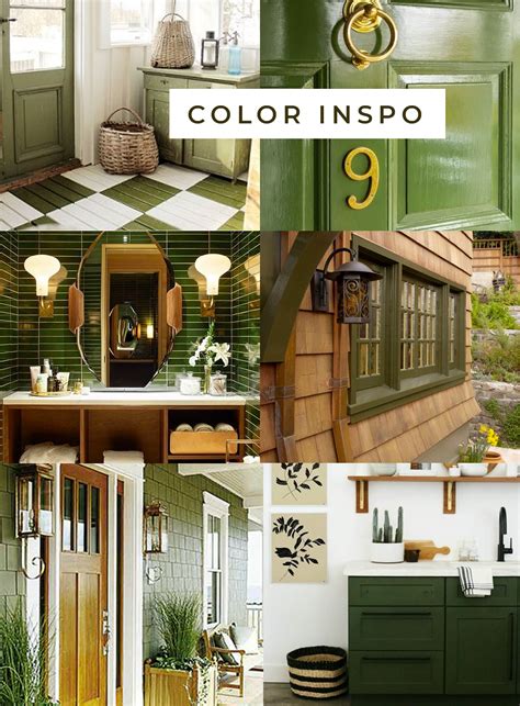 Olive Green Exterior Paint Schemes Dark Olive Green Exterior House