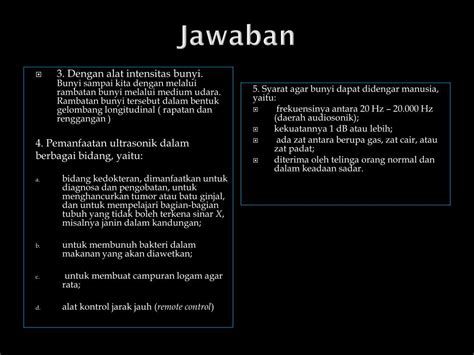 Organ ini menghasilkan zat lilin putih yang pada. PPT - GELOMBANG, DAN BUNYI PowerPoint Presentation, free ...