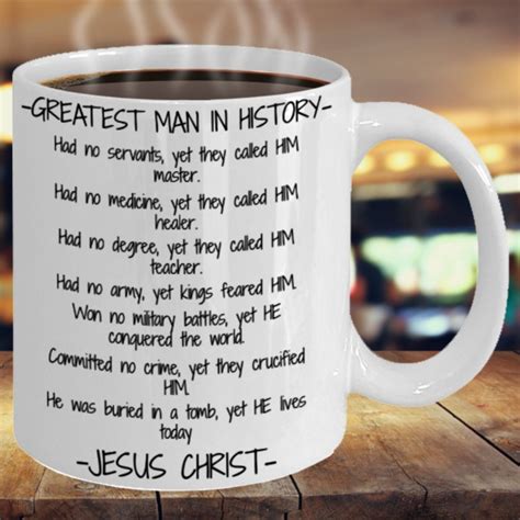 Limited Sale Coffee And Jesus Muggreatest Man In History Etsy Mugs