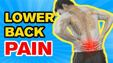 How To Fix Lower Back Pain Instantly Youtube