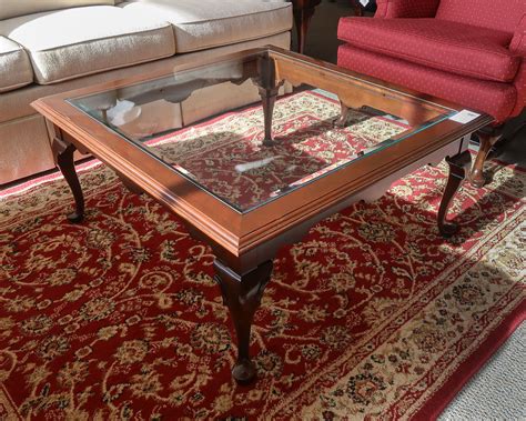 Marrying modern and glamorous elements, this two tier coffee table sets a sleek and chic foundation in your. Ethan Allen Glass Coffee Table | New England Home ...