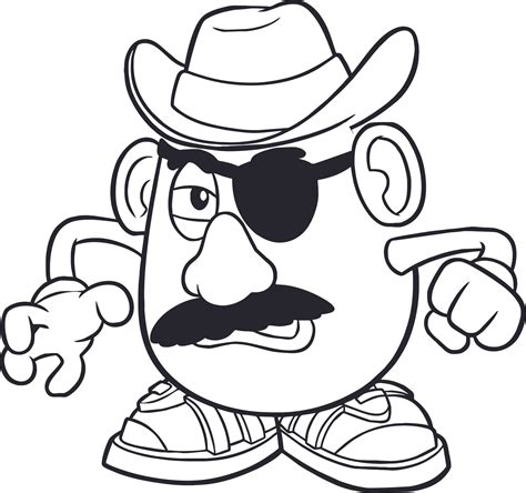 Mr Potato Head Cartoon Characters Decor Wall Art Vinyl Sticker Design