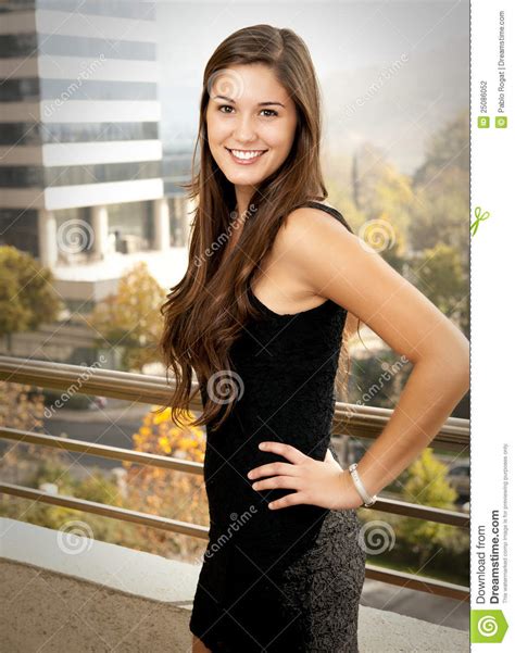 Young Girl Full Body Portrait Stock Photo Image Of