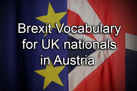 Austria Brexit Vocabulary Govuk