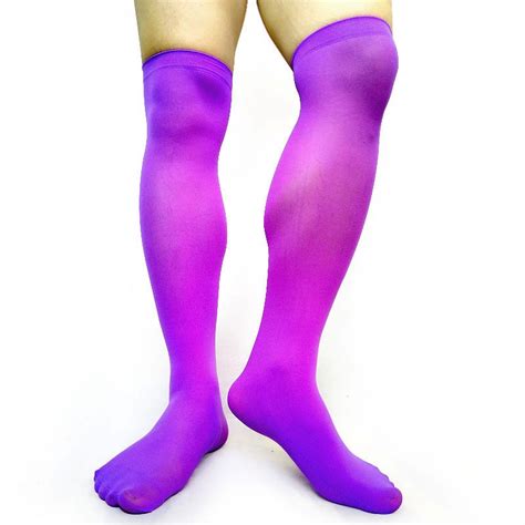 Sheer Softy Mens Knee High Socks Sexy Stocking Gay Male Fetish