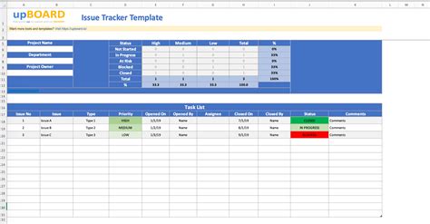 Issue Tracker Template Excel Tutorial Pics