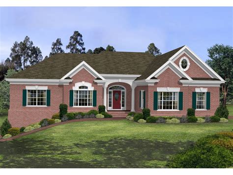 Stovall Park Brick Ranch Home Plan 013d 0100 House Plans And More