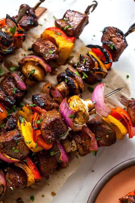 Steak Kabobs With Steak Marinade Two Peas Their Pod