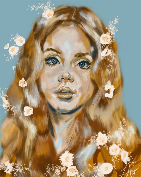 Lana Del Rey Painting Lettyishere Illustrations Art Street