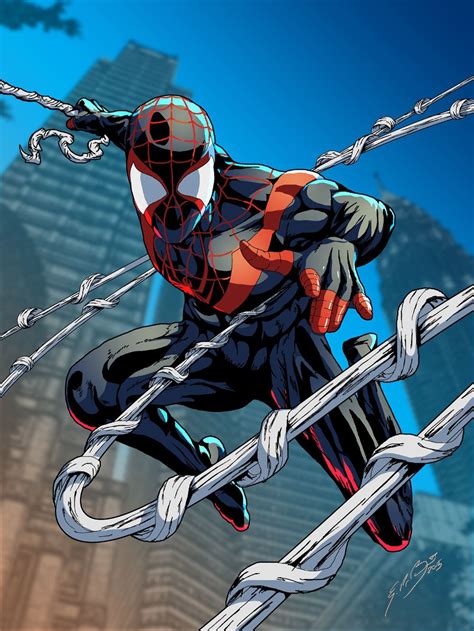 Players will experience the rise of miles morales as. Miles Morales Spider-Man by gemgfx | Illustrations ...