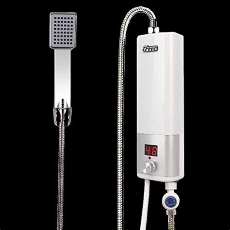 Tankless Electric Instant Hot Water Heater Bathroom Portable Shower