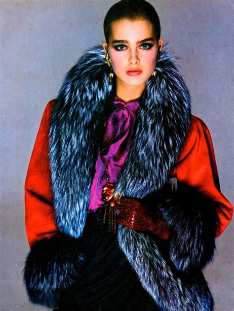 Vogue 1980 Brooke Shields Jane Gill Fur Kelly Lebrock Helmut Newton Gia