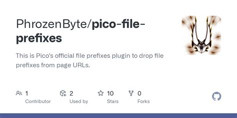 Github Phrozenbyte Pico File Prefixes This Is Pico S Official File Prefixes Plugin To Drop