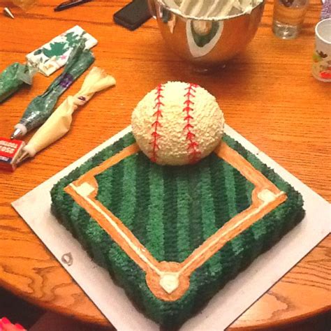 Baseball Cake Baseball Birthday Party Baseball Theme Birthday Parties Baseball Cakes