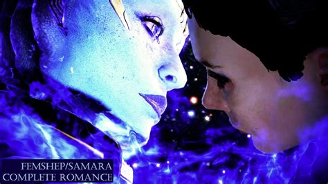 Mass Effect Femshepsamara Complete Romance Part 1 Youtube