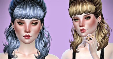 Sims 4 Ccs The Best Newsea Hedonism And Newsea Roll Cake Hairs