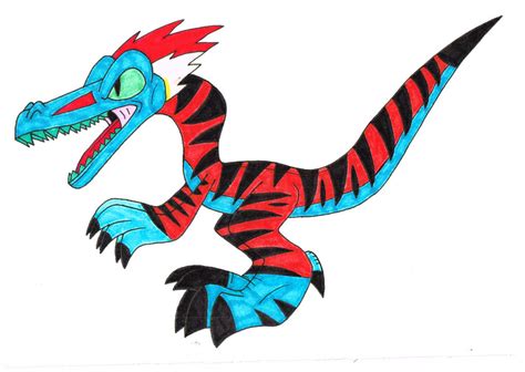 Black Striped Deinonychus By Genie Dragon On Deviantart