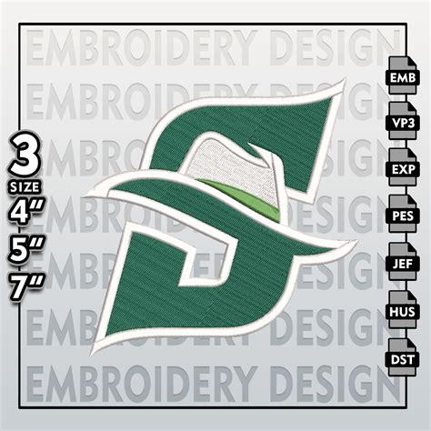 Stetson Hatters Embroidery Designs Ncaa Logo Embroidery Fil Inspire