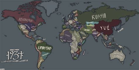 Updated World Map For The HOI4 Alternate History Mod Godspeed A Flame