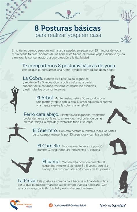 8 Posturas Básicas Para Practicar Yoga En Casa Gnp Cuida Tu Salud
