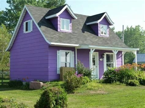 Pin By Jenn Vell On I Love Purple Purple Home Exterior Paint Colors