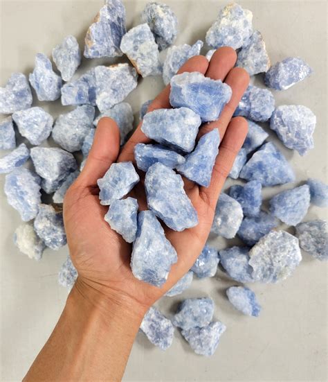 Blue Calcite Rough Stones Bulk Michaels