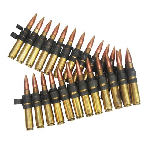 50 Cal 25 Round Belt Inert Dummy Ammunition Inert Products Llc