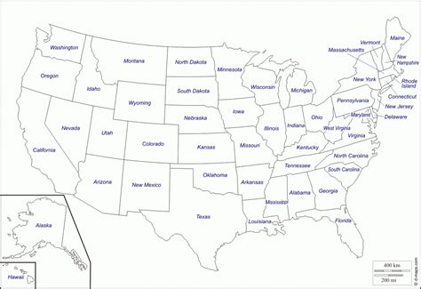 Free Printable Us Map With Capitals Printable Us Maps
