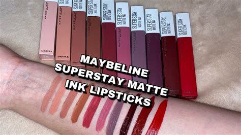 Maybelline Superstay Matte Ink City Edition Liquid Lipsticks Review Lip Swatches Artofit