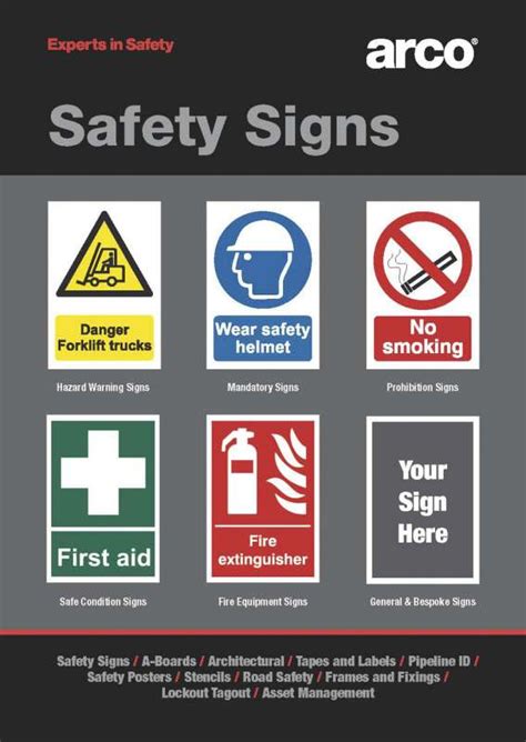Safety signs now encompass other safety identification by means of pipe and valve marking the regulations encourage the increased use of symbols and this includes all fire safety signs. New workplace safety guide from Arco | Agg-Net